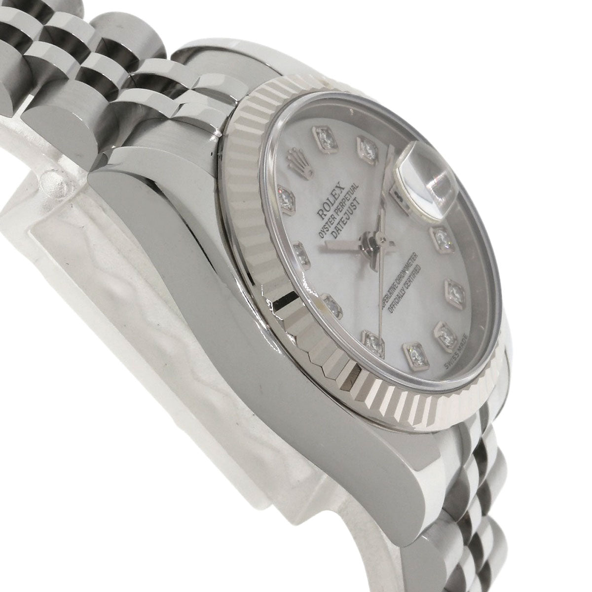 ROLEX DATEJUST 10P Diamond Watches 179174NG Stainless Steel/Stainless Steel Ladies