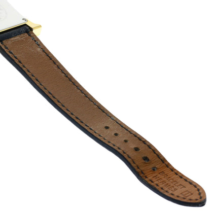 HERMES H watch Watches HH1.201 Gold Plated/Leather Ladies