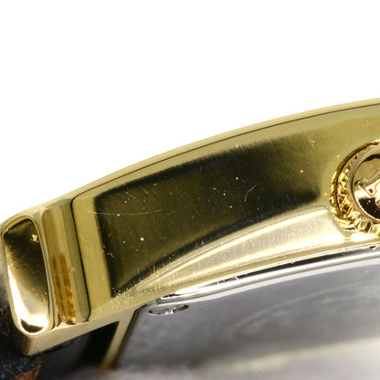 HERMES H watch Watches HH1.201 Gold Plated/Leather Ladies