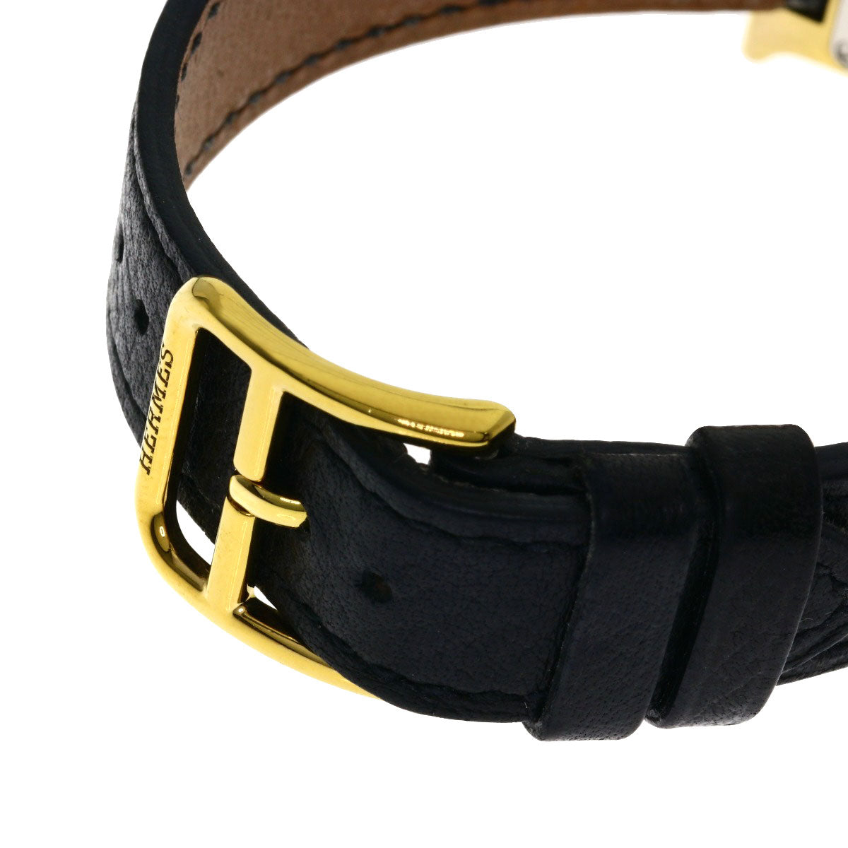 HERMES H watch Watches HH1.201 Gold Plated/Leather Ladies
