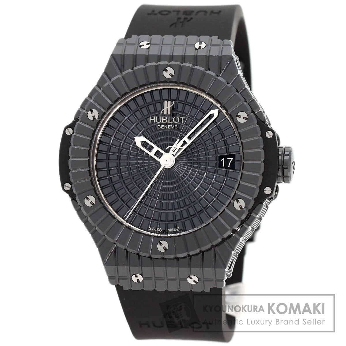 HUBLOT Big Bang Black Caviar Watches 346.CX.1800.RX Ceramic/Rubber mens