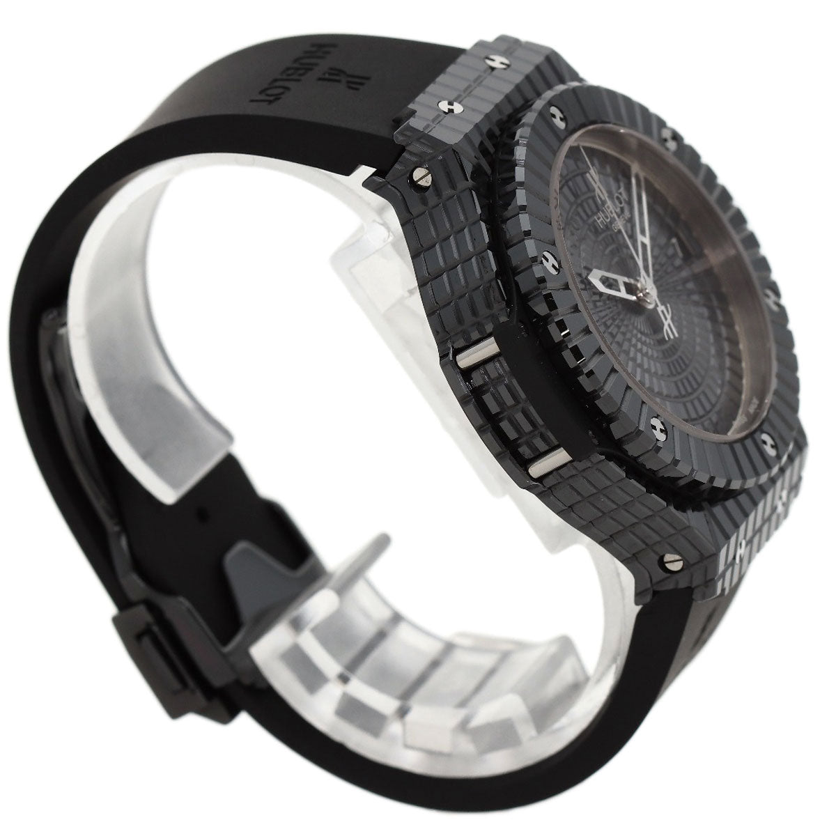 HUBLOT Big Bang Black Caviar Watches 346.CX.1800.RX Ceramic/Rubber mens