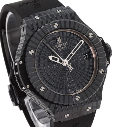 HUBLOT Big Bang Black Caviar Watches 346.CX.1800.RX Ceramic/Rubber mens