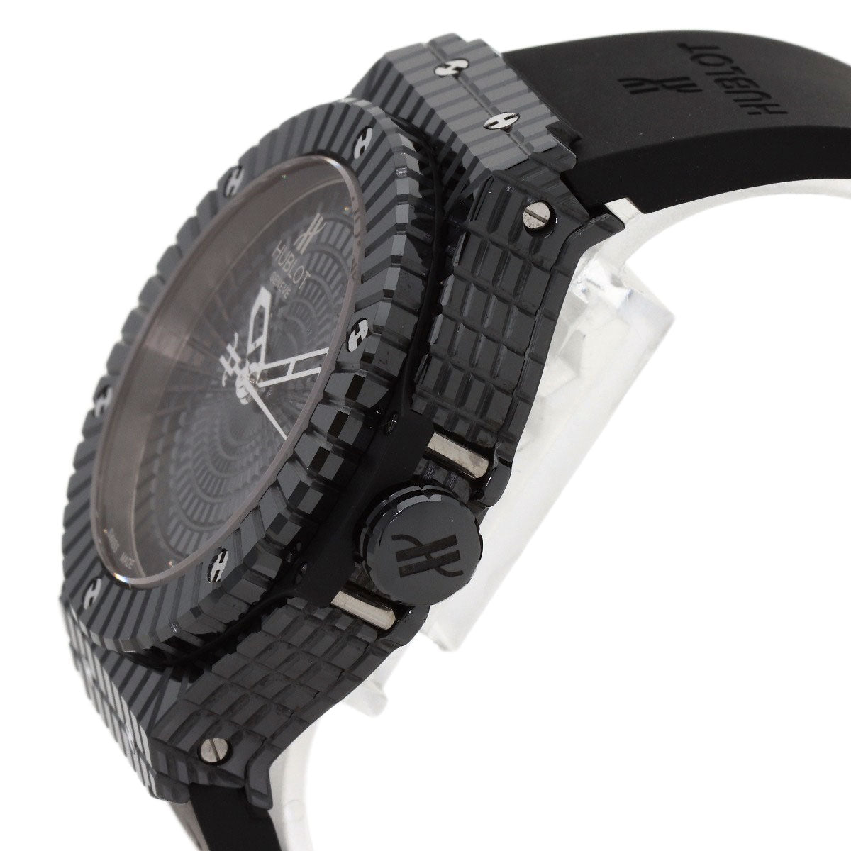 HUBLOT Big Bang Black Caviar Watches 346.CX.1800.RX Ceramic/Rubber mens