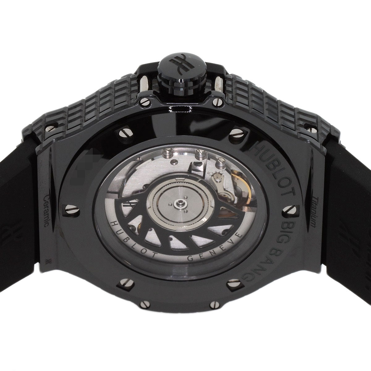 HUBLOT Big Bang Black Caviar Watches 346.CX.1800.RX Ceramic/Rubber mens