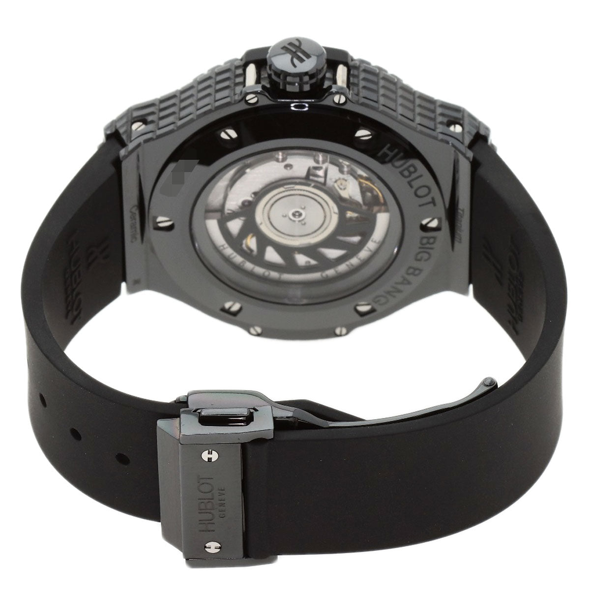 HUBLOT Big Bang Black Caviar Watches 346.CX.1800.RX Ceramic/Rubber mens