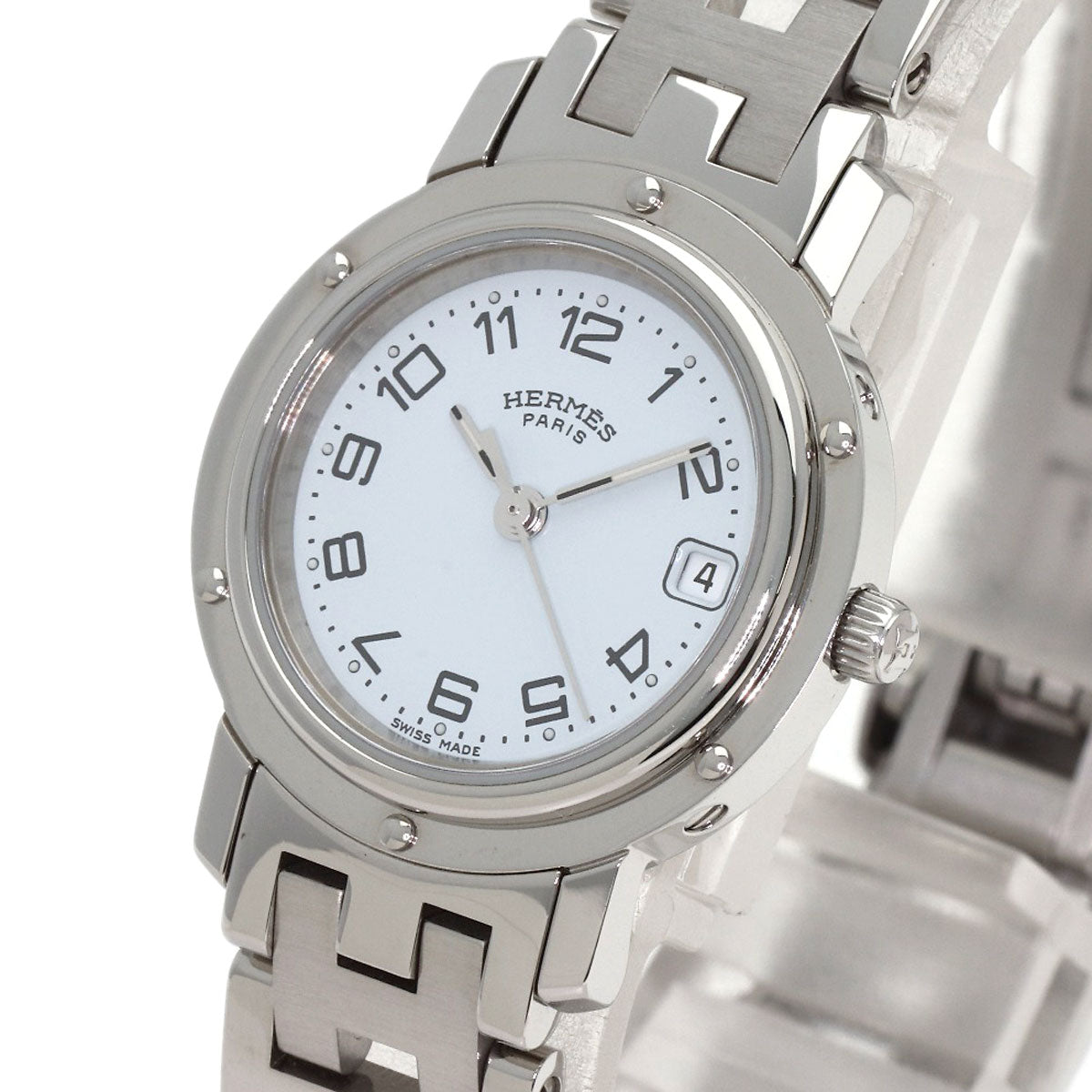 HERMES Clipper Watches CL4.210 Stainless Steel/Stainless Steel Ladies