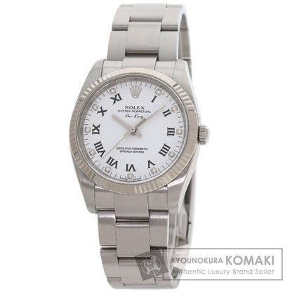 ROLEX Air King 11P Diamond Watches 114234G Stainless Steel/Stainless Steel mens