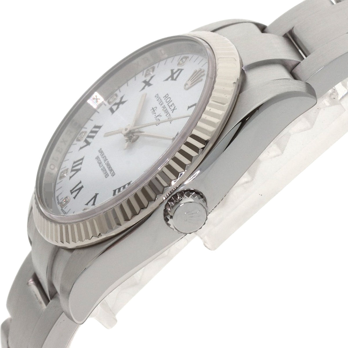 ROLEX Air King 11P Diamond Watches 114234G Stainless Steel/Stainless Steel mens