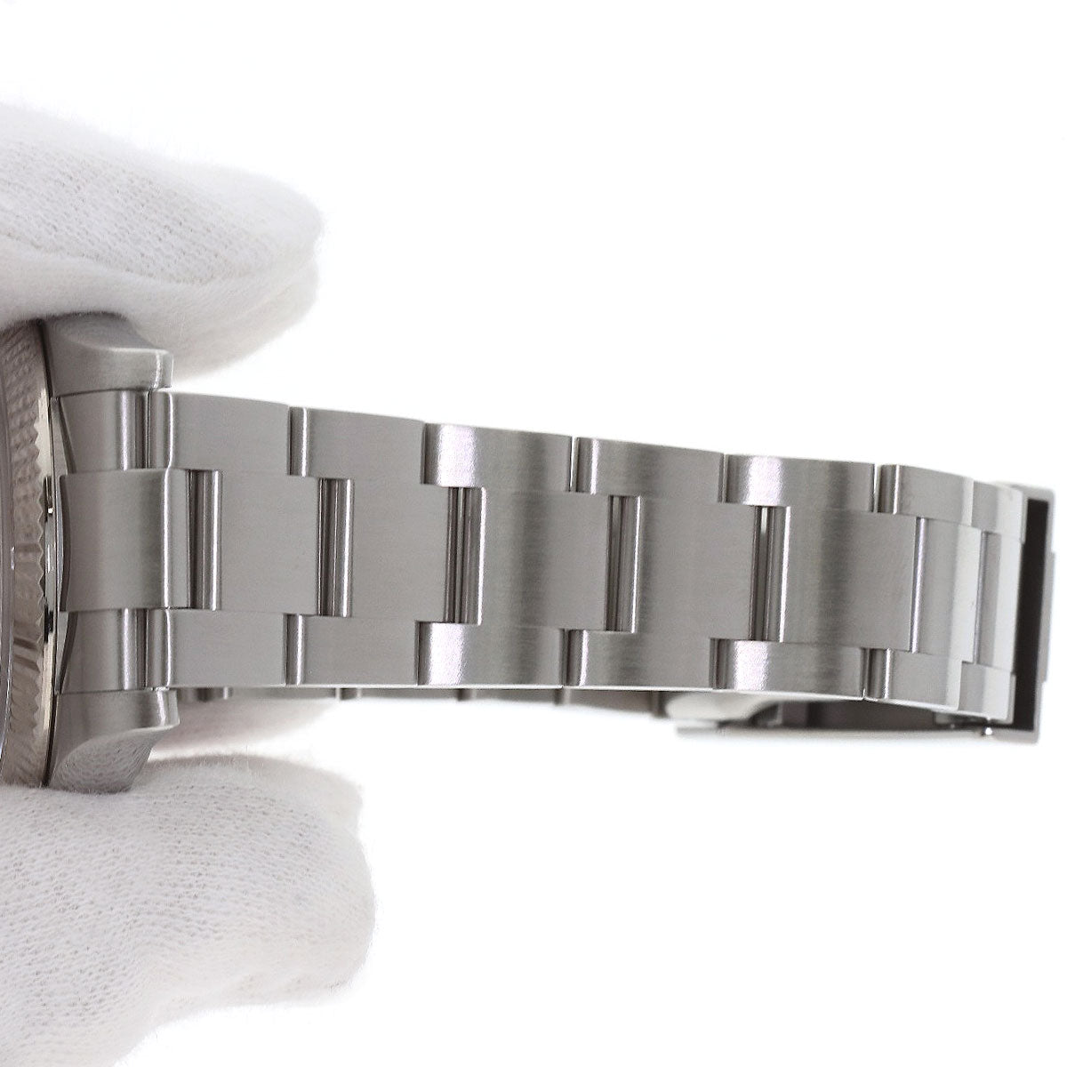 ROLEX Air King 11P Diamond Watches 114234G Stainless Steel/Stainless Steel mens