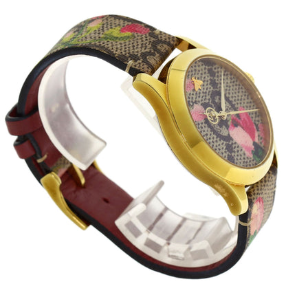 GUCCI G timeless Watches YA1264038 Stainless Steel/Leather Boys