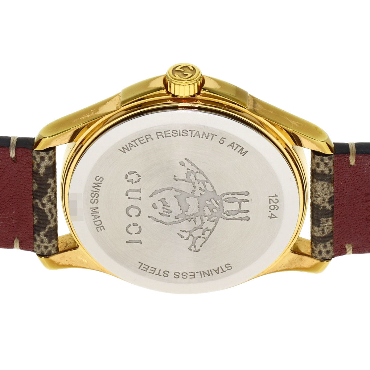 GUCCI G timeless Watches YA1264038 Stainless Steel/Leather Boys