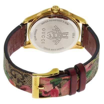 GUCCI G timeless Watches YA1264038 Stainless Steel/Leather Boys