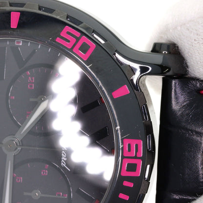 Chopard Happy Sports Mystery Pink Limited Edition of 100 pieces Diamond Watches 288515-9013 Ceramic/Leather mens
