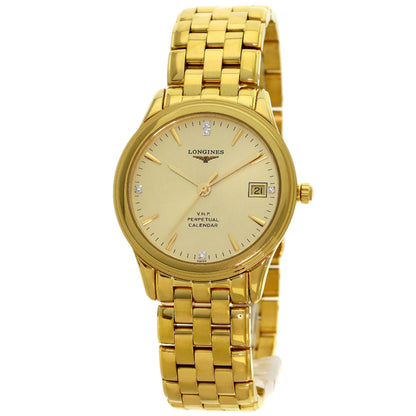 LONGINES Perpetual Carrender Watches L4.722.4 Gold Plated/Gold Plated mens