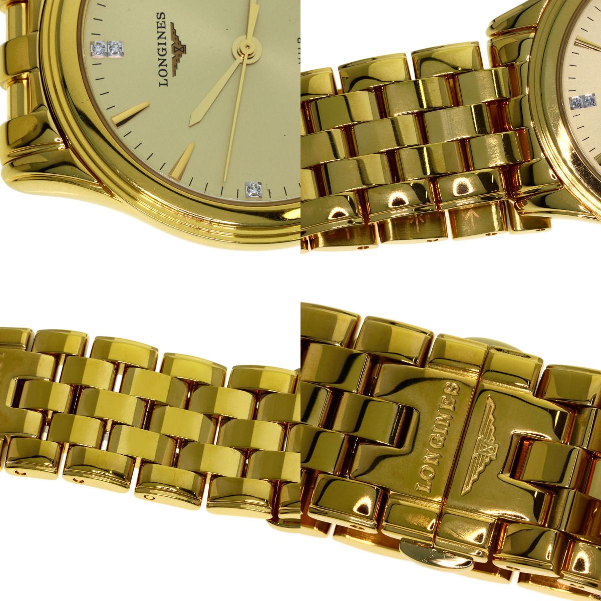 LONGINES Perpetual Carrender Watches L4.722.4 Gold Plated/Gold Plated mens