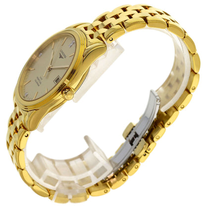 LONGINES Perpetual Carrender Watches L4.722.4 Gold Plated/Gold Plated mens
