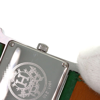 HERMES H watch Watches HH1.210 Stainless Steel/Leather Ladies