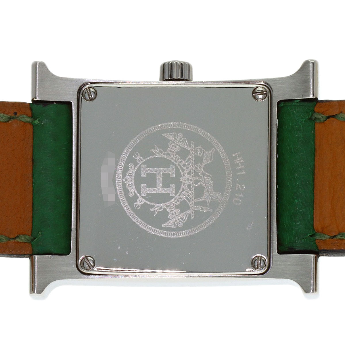 HERMES H watch Watches HH1.210 Stainless Steel/Leather Ladies