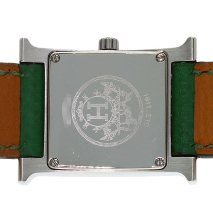 HERMES H watch Watches HH1.210 Stainless Steel/Leather Ladies