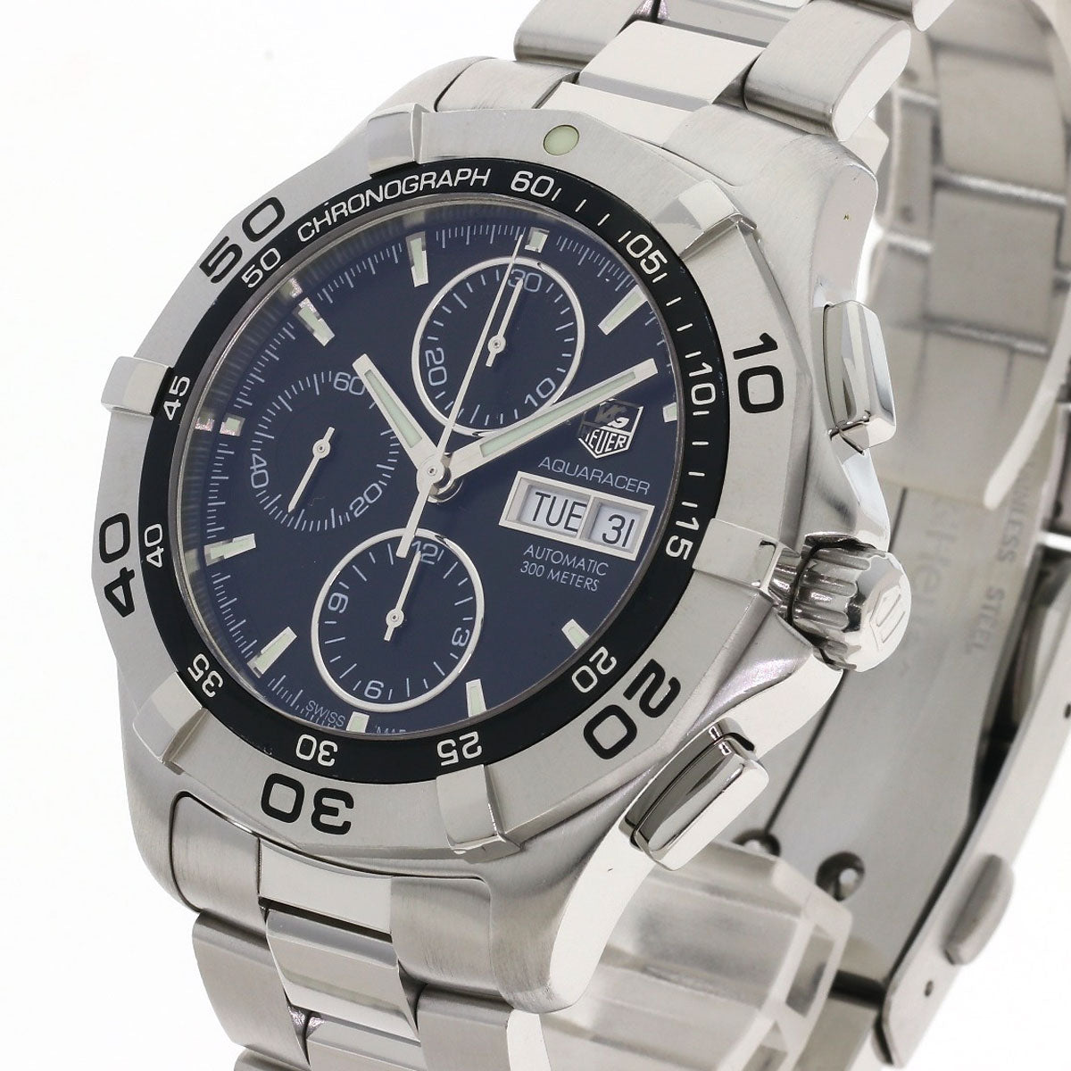 TAG HEUER Aqua Racer Chronograph Watches CAF2010 Stainless Steel/Stainless Steel mens