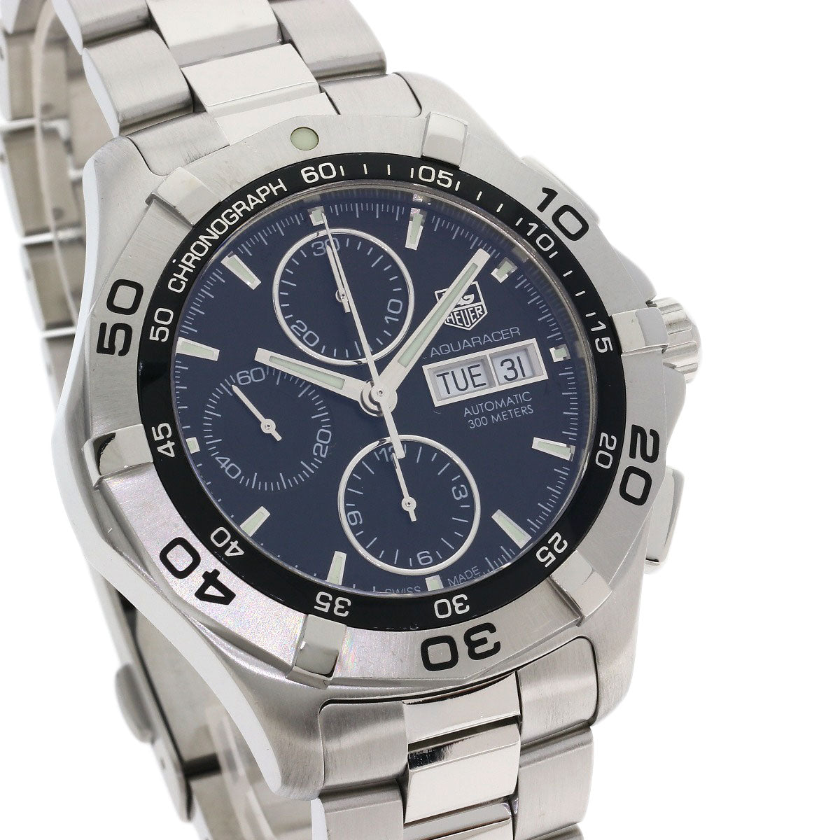 TAG HEUER Aqua Racer Chronograph Watches CAF2010 Stainless Steel/Stainless Steel mens