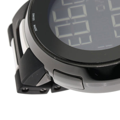 GUCCI iGucci World Time Digital Watches 114.2 Stainless Steel/SSxRubber mens