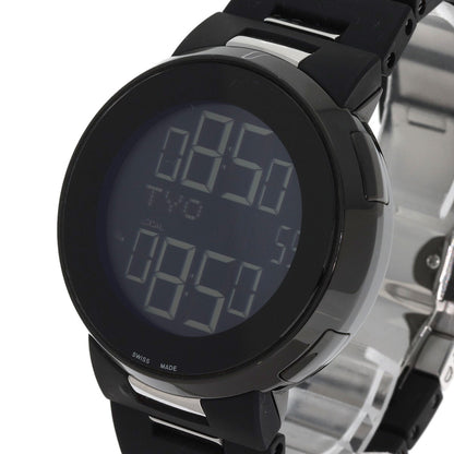 GUCCI iGucci World Time Digital Watches 114.2 Stainless Steel/SSxRubber mens
