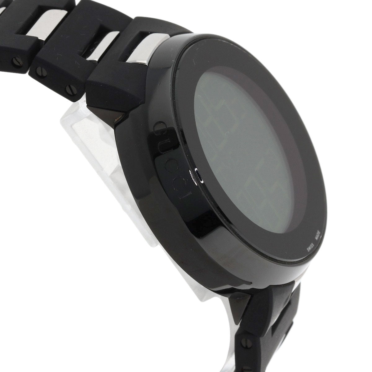 GUCCI iGucci World Time Digital Watches 114.2 Stainless Steel/SSxRubber mens