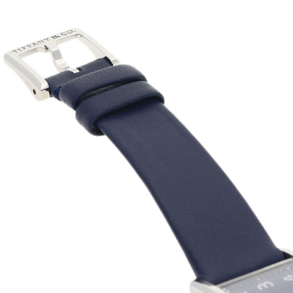 TIFFANY&Co. East West Mini Watches 34677344 Stainless Steel/Leather Ladies
