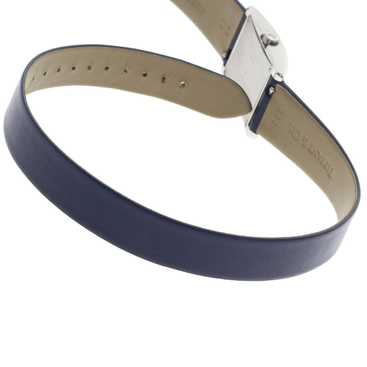 TIFFANY&Co. East West Mini Watches 34677344 Stainless Steel/Leather Ladies