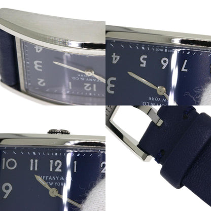 TIFFANY&Co. East West Mini Watches 34677344 Stainless Steel/Leather Ladies