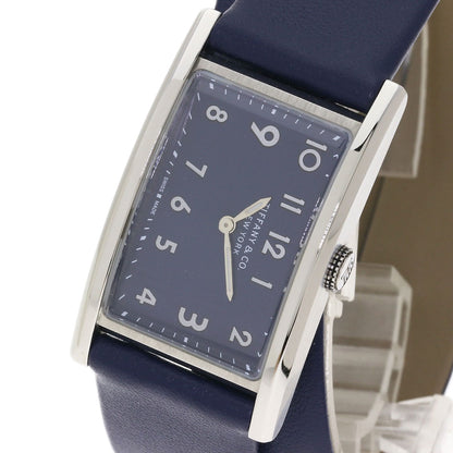 TIFFANY&Co. East West Mini Watches 34677344 Stainless Steel/Leather Ladies