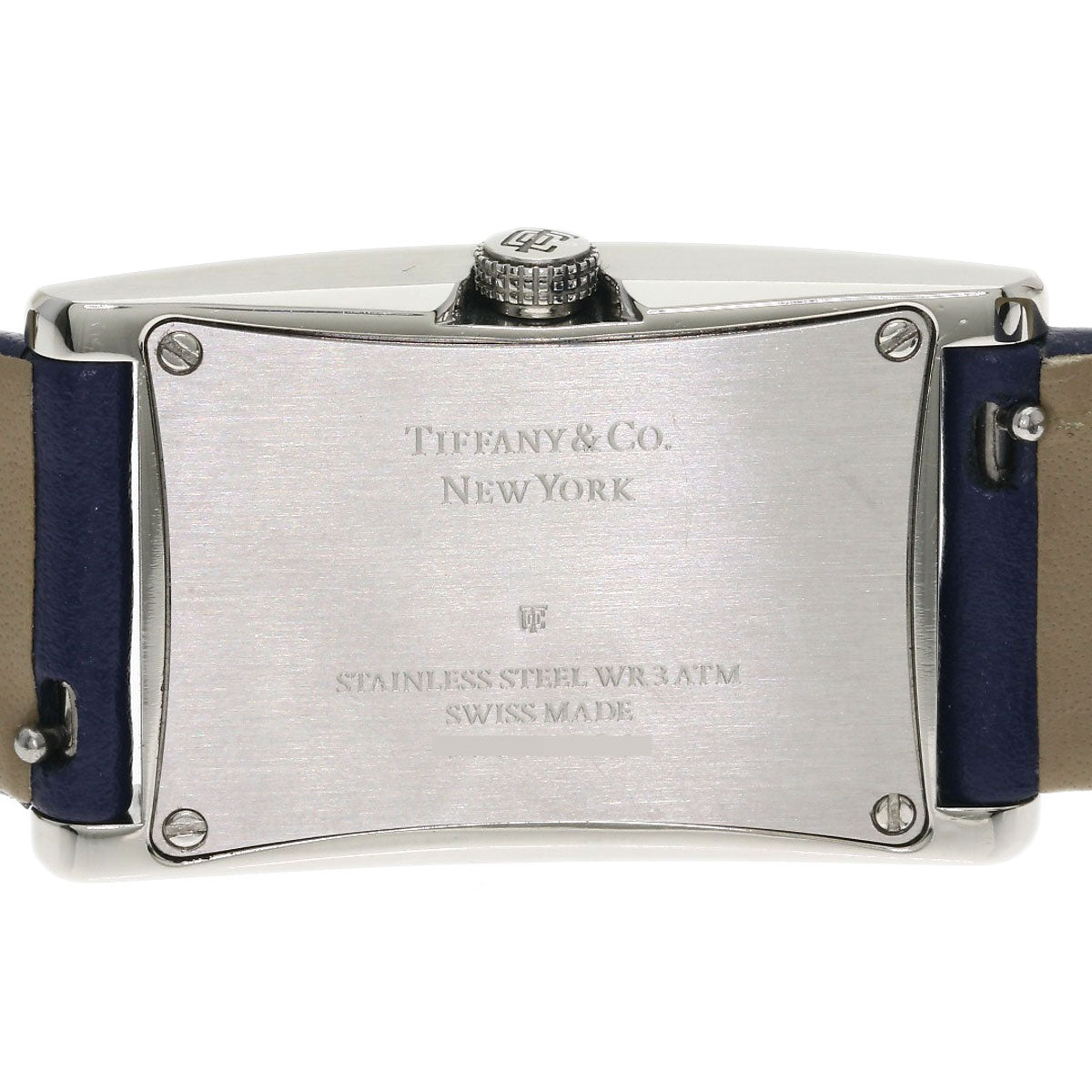 TIFFANY&Co. East West Mini Watches 34677344 Stainless Steel/Leather Ladies