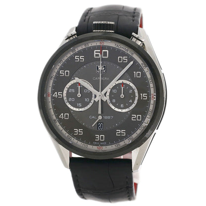 TAG HEUER Carrera Caliber 1887 Watches CAR2C12.FC6327 Stainless Steel/Rubber xLeather mens