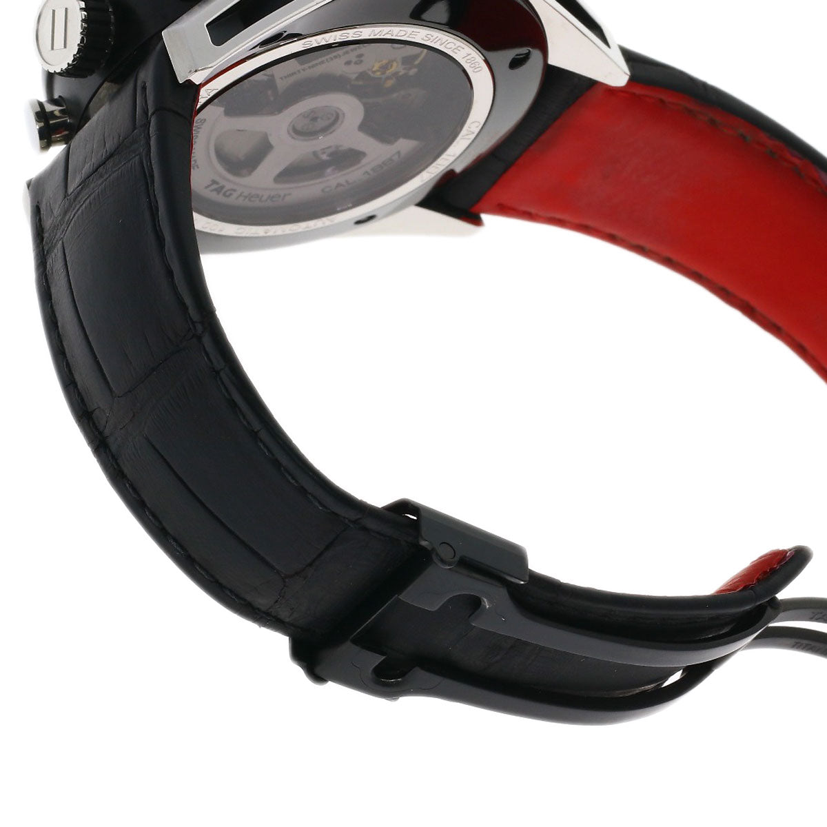TAG HEUER Carrera Caliber 1887 Watches CAR2C12.FC6327 Stainless Steel/Rubber xLeather mens