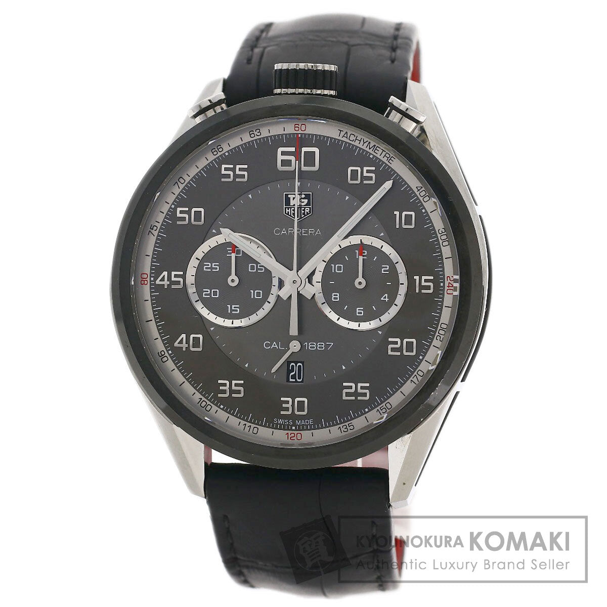 TAG HEUER Carrera Caliber 1887 Watches CAR2C12.FC6327 Stainless Steel/Rubber xLeather mens