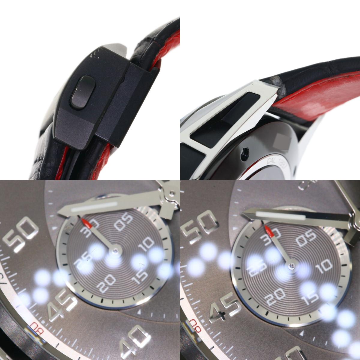 TAG HEUER Carrera Caliber 1887 Watches CAR2C12.FC6327 Stainless Steel/Rubber xLeather mens