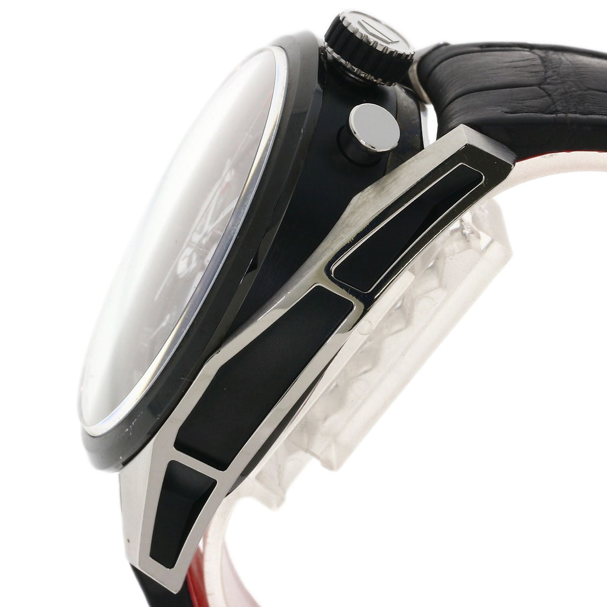 TAG HEUER Carrera Caliber 1887 Watches CAR2C12.FC6327 Stainless Steel/Rubber xLeather mens