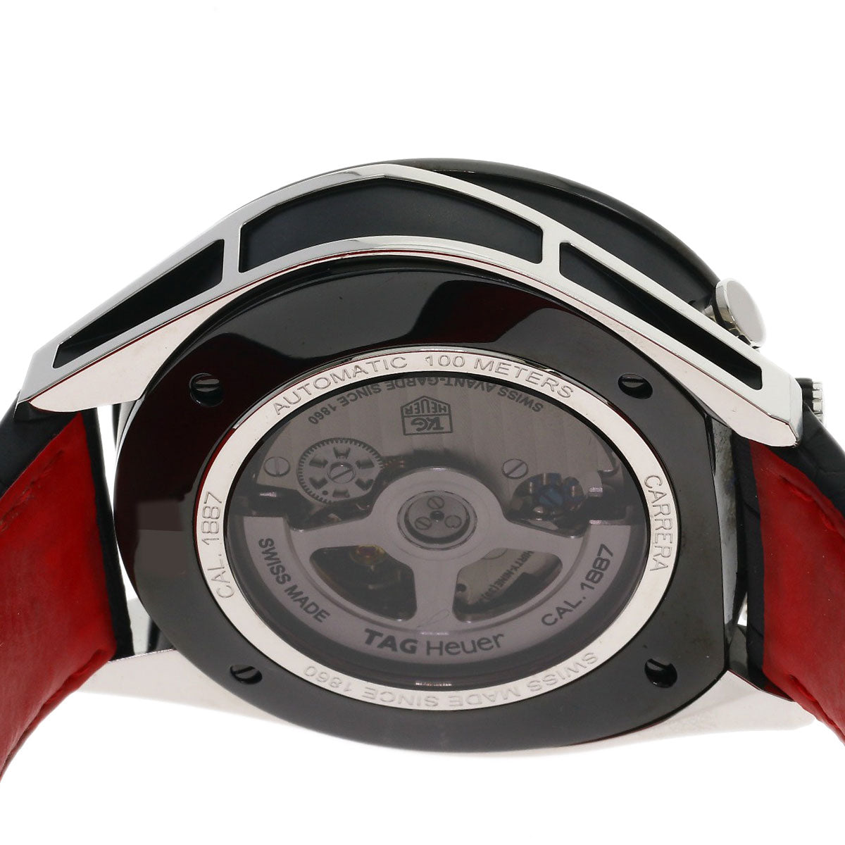 TAG HEUER Carrera Caliber 1887 Watches CAR2C12.FC6327 Stainless Steel/Rubber xLeather mens