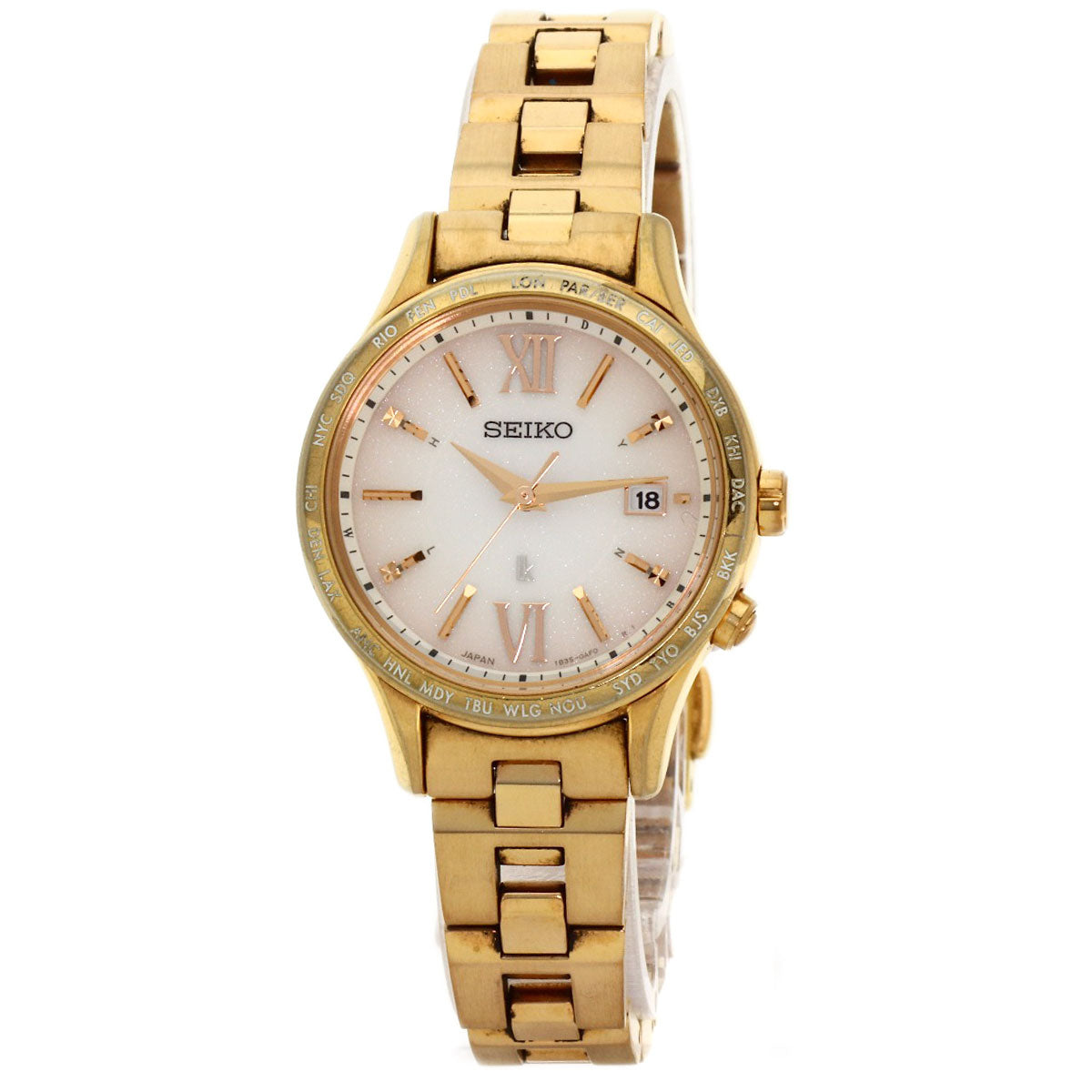 SEIKO Lukia Round Face Watches 1B35-0AB0 PGP/PGP Ladies