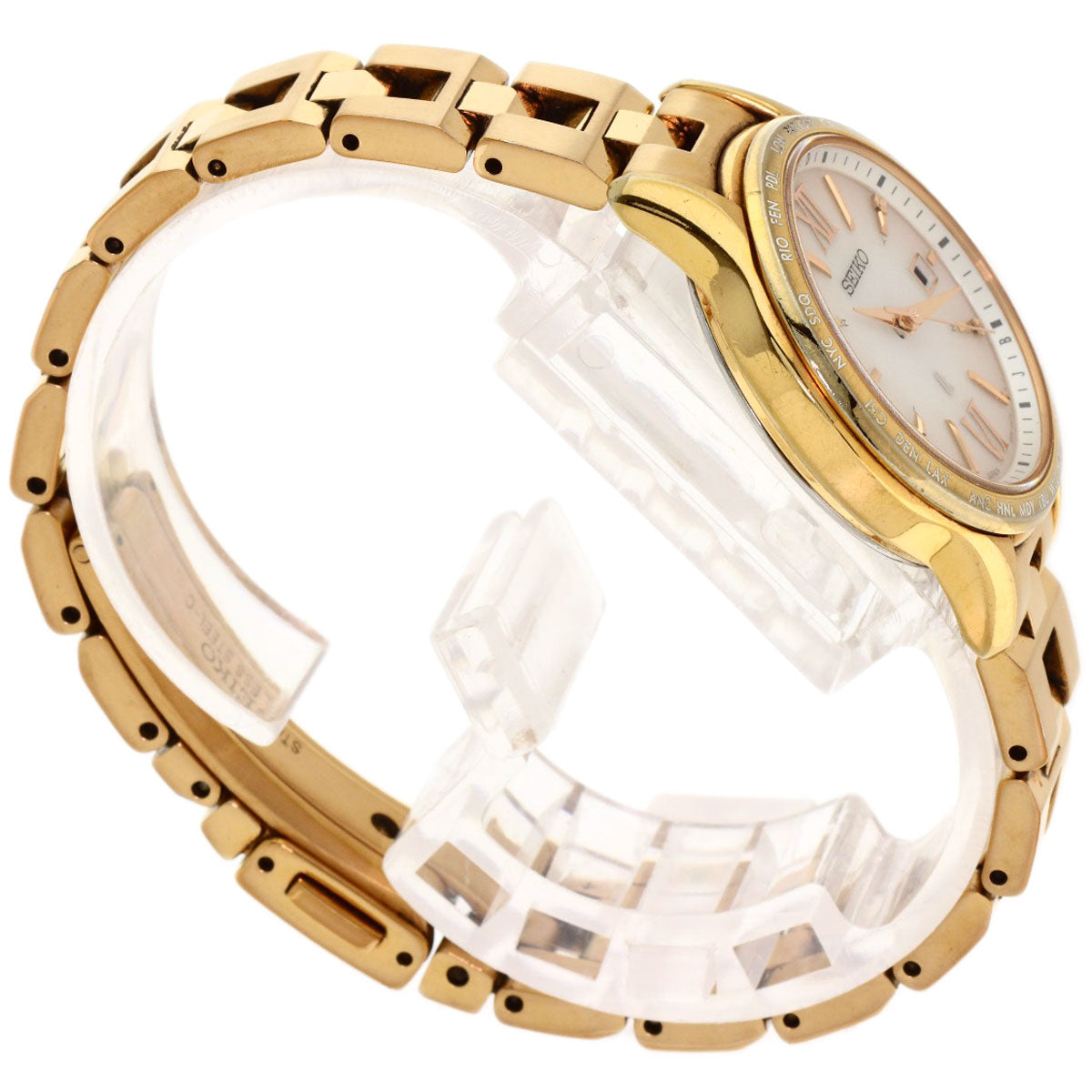 SEIKO Lukia Round Face Watches 1B35-0AB0 PGP/PGP Ladies