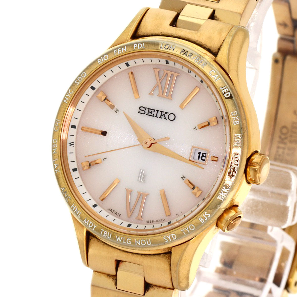 SEIKO Lukia Round Face Watches 1B35-0AB0 PGP/PGP Ladies