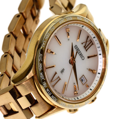 SEIKO Lukia Round Face Watches 1B35-0AB0 PGP/PGP Ladies