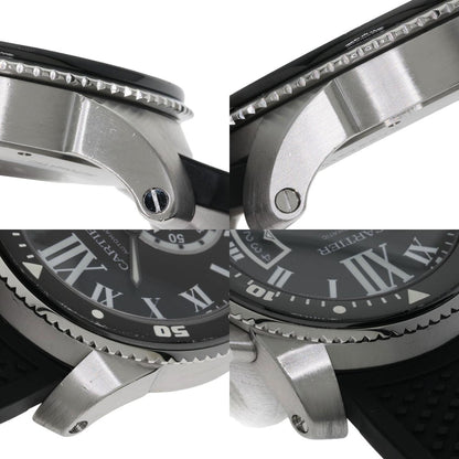 CARTIER Calibur de Cartier Watches W7100056 Stainless Steel/Rubber mens