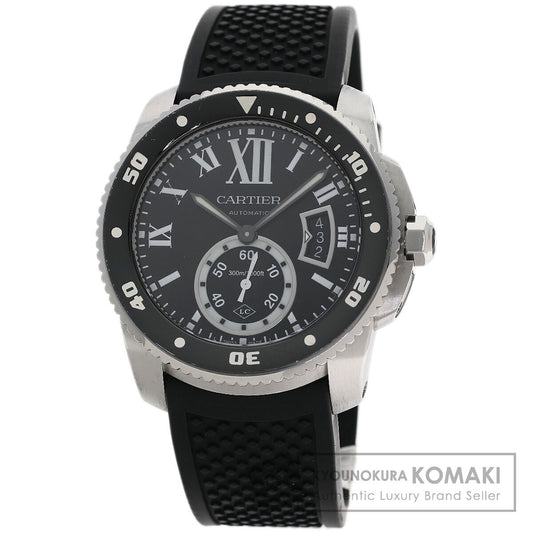 CARTIER Calibur de Cartier Watches W7100056 Stainless Steel/Rubber mens