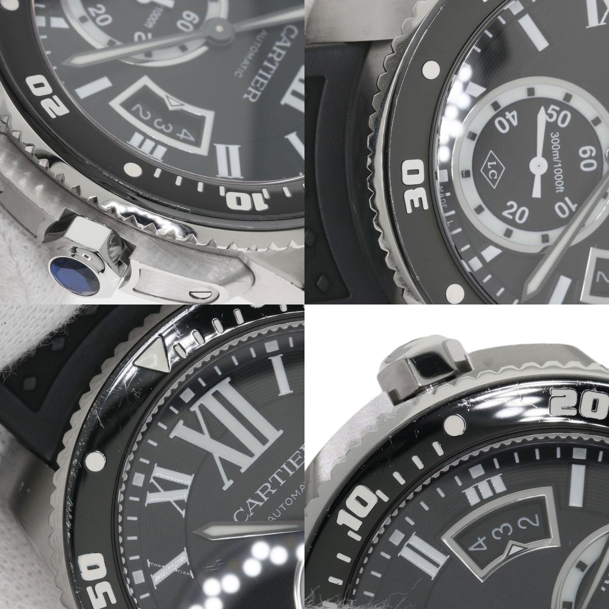 CARTIER Calibur de Cartier Watches W7100056 Stainless Steel/Rubber mens