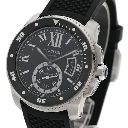 CARTIER Calibur de Cartier Watches W7100056 Stainless Steel/Rubber mens