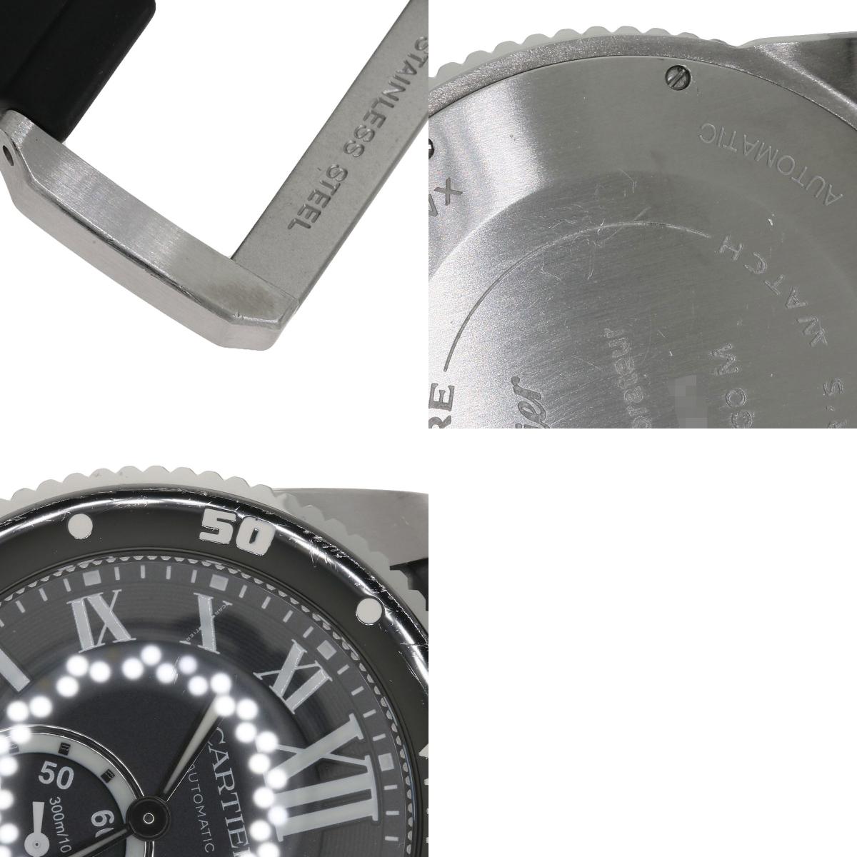 CARTIER Calibur de Cartier Watches W7100056 Stainless Steel/Rubber mens