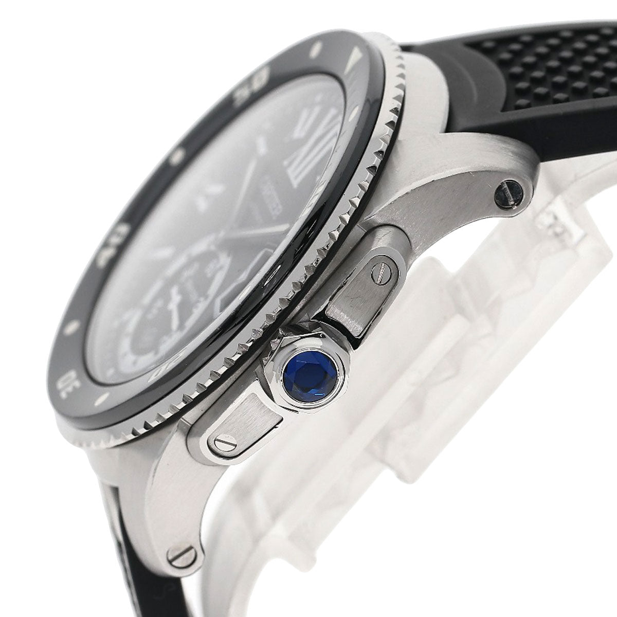 CARTIER Calibur de Cartier Watches W7100056 Stainless Steel/Rubber mens
